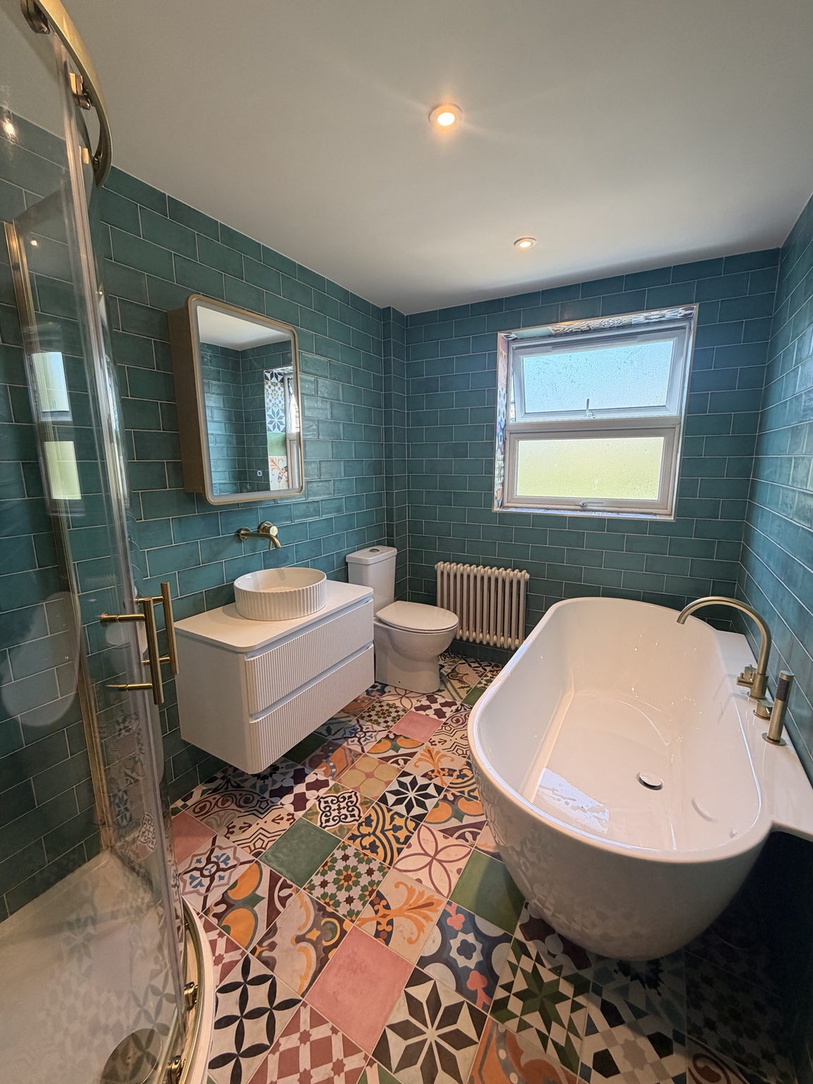 Statement family bathroom